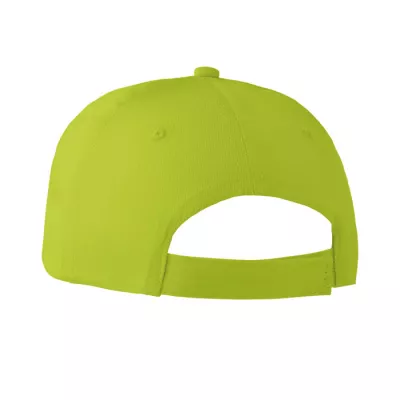 Czapka z daszkiem bawełniana 160 g/m² BASIE APOLLO - Limonka (MO8834-48)