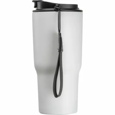 Kubek termiczny 550 ml z podwójnymi ściankami ze stali - biały (8523906)