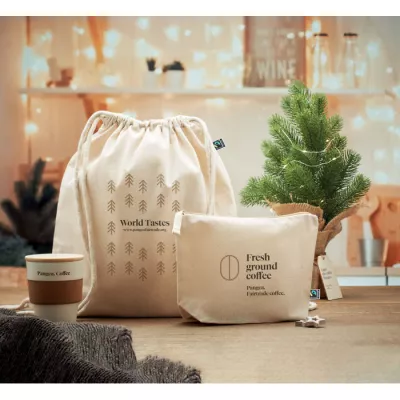 Kosmetyczka z bawełny Fairtrade 180 g/m² OSOLE COS - Bezowy (MO2095-13)