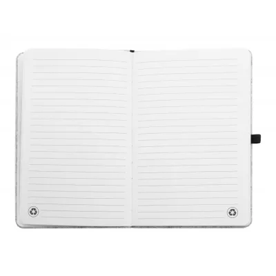 Refelt Note A5 Notes z okładką z filcu RPET - szary (AP808171-77)