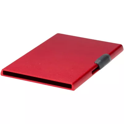 Magnetyczne etui na karty z ochroną RFID, wykonane z materiałów z certyfikatem RCS - Czerwony (12452821)