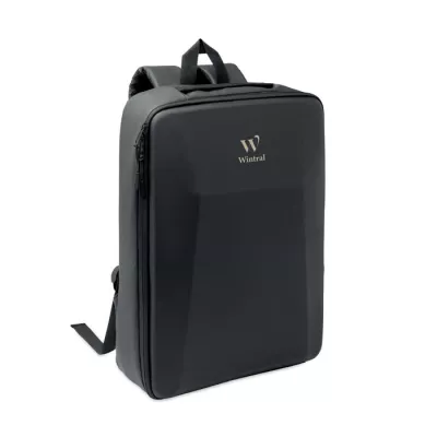 Plecak na laptop 15" RPET z twardym frontem 15 l NOVIX - Czarny (MO3186-03)