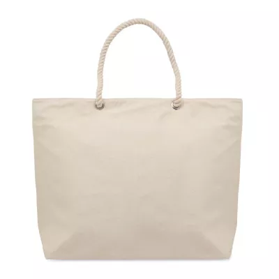 Torba plażowa z bawełny z recyklingu 220 g/m² MARE - Bezowy (MO2188-13)