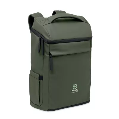 Plecak na laptop 15" z PU BOULDER - Ciemnozielony (MO3122-60)