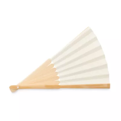 Wachlarz bambusowy z papierem FANNY PAPER - Bezowy (MO6828-13)
