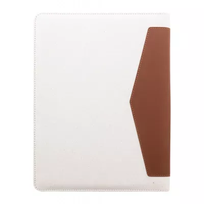 Carbasa Zip teczka na dokumenty z płótna pochodzącego z recyklingu - naturalny-a (AP808296-00)