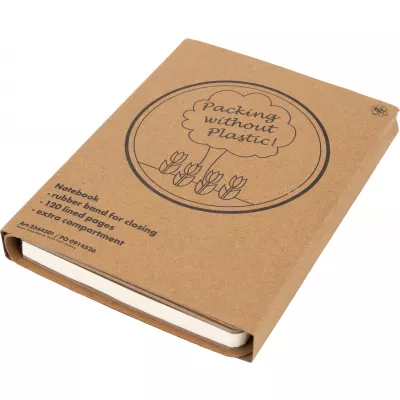 Notatnik A5 w linie ALEJANDRA - brązowy (2344501)