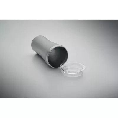 Kubek termiczny ze stali z recyklingu 160 ml OZ - Szary (MO2326-07)