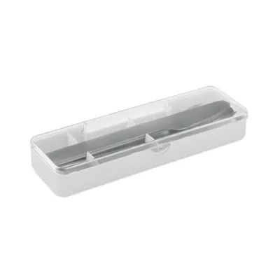 Zestaw sztućców stalowych w etui MESTECK - Bialy (MO2677-06)