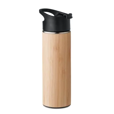 Termos z bambusową osłoną 450 ml NANDA - Drewna (MO6371-40)