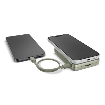 Fresh 'n Rebel Powerbank bezprzewodowy 10000 mAh kompatybilny z MagSafe - Dried Green (LT49745-N0049)
