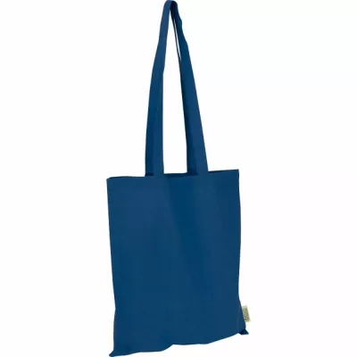 Torba bawełniana z długimi uszami 180g/m2 z materiałów z recyklingu GLEN - granatowy (6469844)