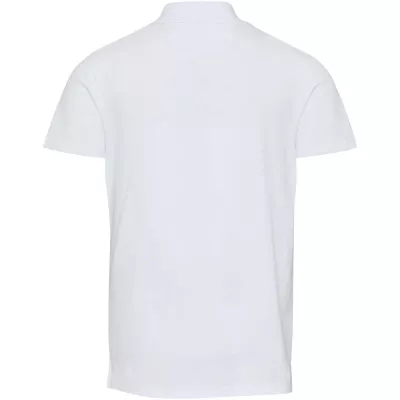 Graphite organiczna koszulka polo unisex o gramaturze 180 g/m², z krótkim rękawem i certyfikatem OCS - Biały (39559-WHITE)