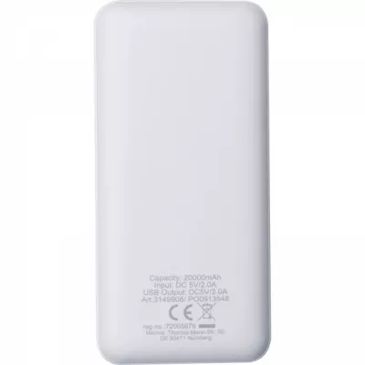 Power bank 20000 mAh FERDINANDO - biały (3149806)