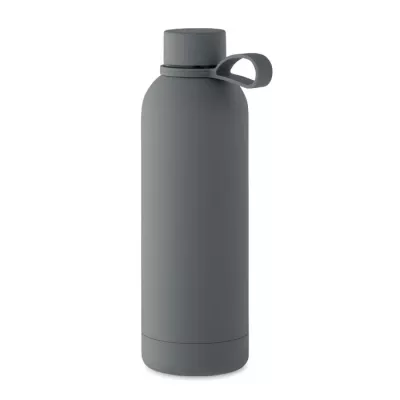 Butelka termiczna ze stali z recyklingu 500 ml EMERALD - Kamienny Szary (MO2315-15)