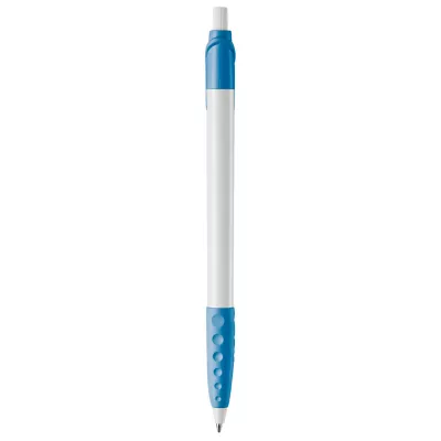 Długopis plastikowy (ABS) Cosmo - biało / jasnoniebieski (LT87622-N0112)
