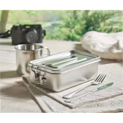 Lunchbox ze stali nierdzewnej 750 ml TAMELUNCH - Srebrny (MO2224-14)