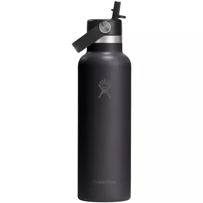 Butelka na wodę Hydro Flask Standard Mouth, pojemność 621 ml, izolowana, ze stali nierdzewnej - Czarny (10099090)