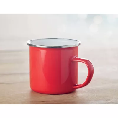 Kubek emaliowany vintage 350 ml PLATEADO - Czerwony (MO9756-05)