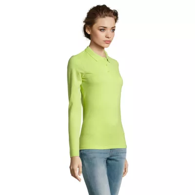 Polo damskie 180 g/m² Sol's PERFECT LSL WOMEN - Apple Green (S02083-AG)