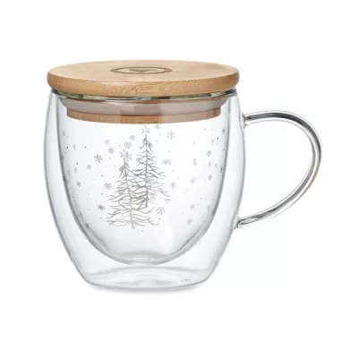 Kubek szklany dwuścienny 220 ml SIAN - Przezroczysty (CX1524-22)