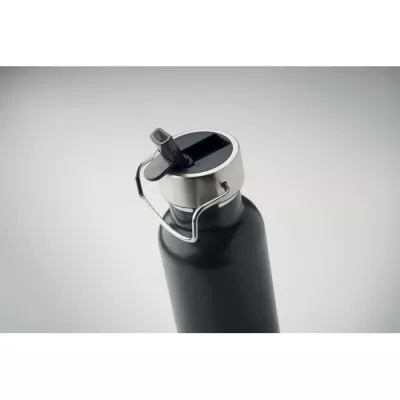 Butelka termiczna ze słomką 660 ml RIFLOW - Czarny (MO2283-03)