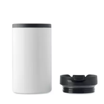 Kubek stalowy dwuścienny 250 ml FALUN - Bialy (MO9246-06)