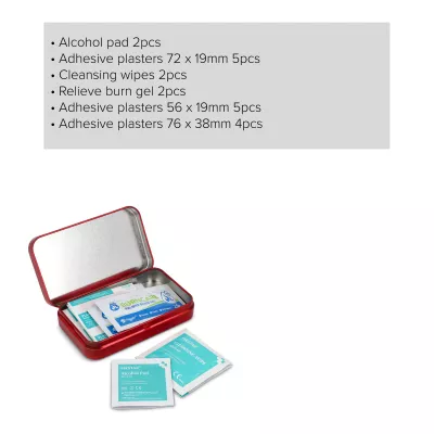 20-elementowa Apteczka pierwszej pomocy Atlas - czerwony (LT90314-N0021)