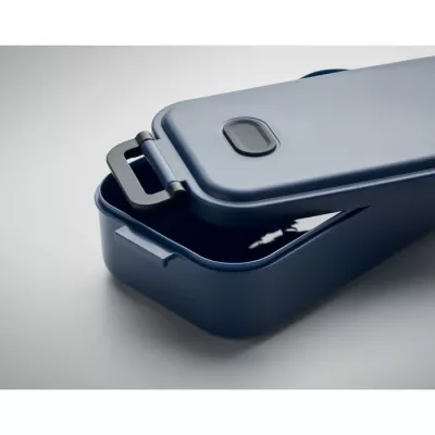 Lunchbox z PP z zaworem i klamrami 800 ml INDUS - Francuski Granat (MO6855-85)