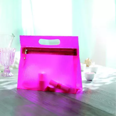 Kosmetyczka przezroczysta z PVC MOONLIGHT - Fuksja (IT2558-38)