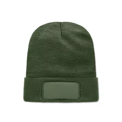 Czapka zimowa unisex z dzianiny RPET CAPNIT - Ciemnozielony (MO2359-60)