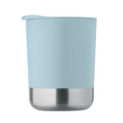 Kubek z PP z przesuwaną pokrywką 300 ml BEAKER - Baby Blue (MO2772-66)