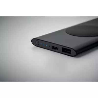 Powerbank indukcyjny 15W 5000 mAh POWERPLUS - Czarny (MO2375-03)