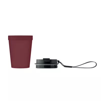 Kubek z PP z paskiem 300 ml ISFORDEN TUMBLER - Burgund (MO2670-02)