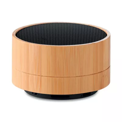 Głośnik w bambusowej obudowie z lampką 3W SOUND BAMBOO - Czarny (MO9609-03)