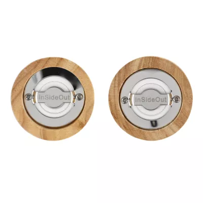 Zestaw drewnianych młynków do soli i pieprzu InSideOut - czarny (LT57209-N0002)