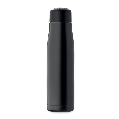 Butelka termiczna z uchwytem sznurkowym 500 ml CORDLE - Czarny (MO2413-03)