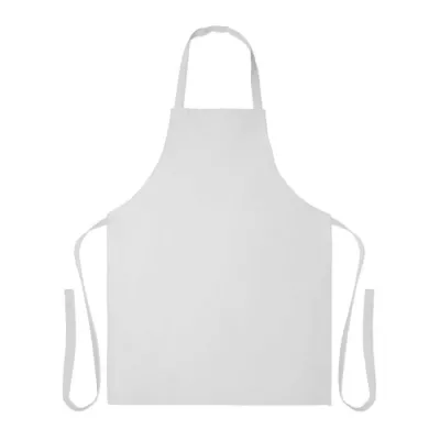 Fartuch z bawełny z recyklingu 180 g/m² SOUS COLOUR - Bialy (MO2571-06)