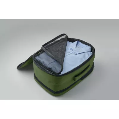 Plecak kabinowy z RPET na laptop 15" FLYSAFE - Ciemnozielony (MO2840-60)