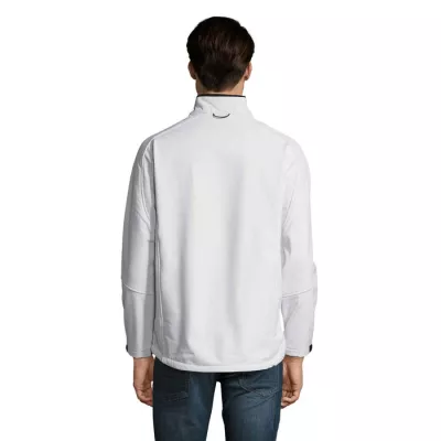 Softshell męski 3-warstwowy 340 g/m² Sol's RELAX - Bialy (S46600-WH)
