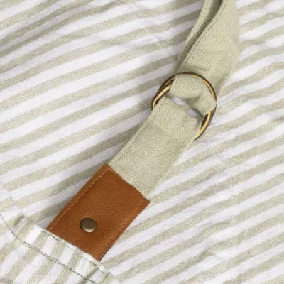 Fartuch Lord Nelson Victory w paski - jasnozielono / biały (LT54037-N3201)