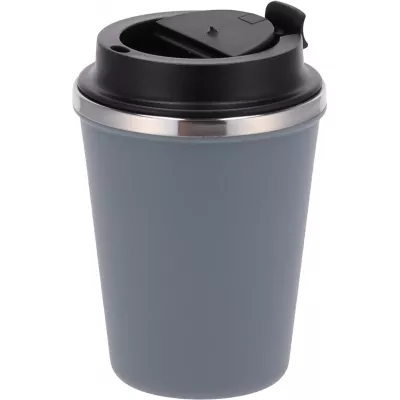 Kubek termiczny 350 ml z powłoką z recyklingu METODY - szary (8496207)