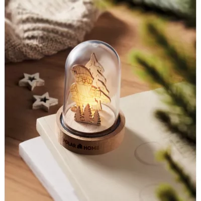 Ozdoba świąteczna LED z MDF ROVANI - Drewna (CX1558-40)