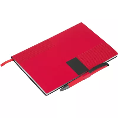 Notes A5 w linie z długopisem MERSIN - czerwony (562005)