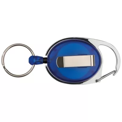 Brelok z karabińczykiem i zwijaną linką EMPLOYEE - niebieski (117104)
