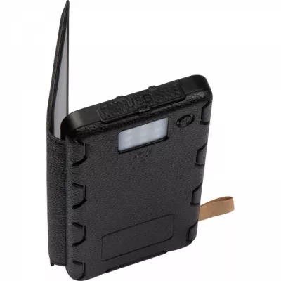 Power bank 8000 mAh solarny BRUNA - czarny (3365703)