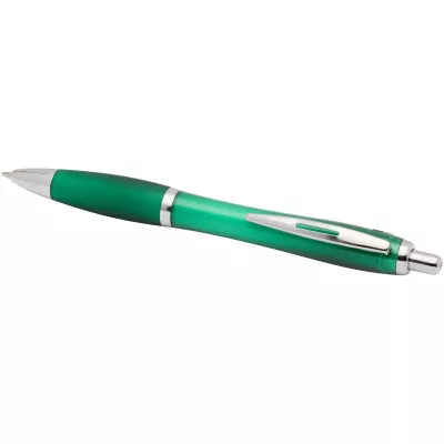 Nash długopis kulkowy z tworzyw sztucznych pochodzących z recyklingu z certyfikatem RCS, z kolorowym korpusem i uchwytem (nie - Zielony (10645361)