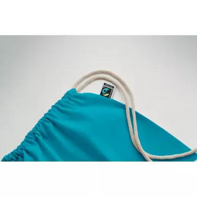 Worek Fairtrade 180 g/m² OSOLE DRAW COLOUR - Turkusowy (MO2591-12)