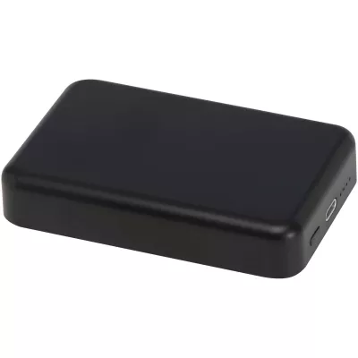 Acrab magnetyczny bezprzewodowy powerbank o pojemności 10 000 mAh i mocy 15 W z technologią 20 W PD — wykonany z tworzyw sztucznych pochodzących z recyklingu - Czarny (12444290)