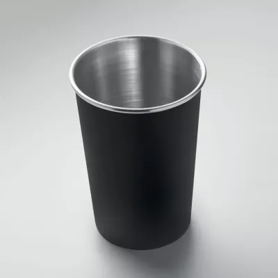 Kubek ze stali nierdzewnej z recyklingu 350 ml FJARD - Czarny (MO2063-03)